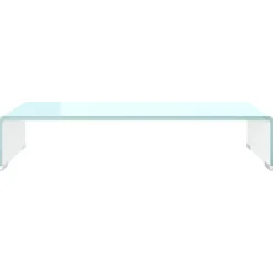 Podstawka pod monitor / TV zielone szkło 60x25x11 cm