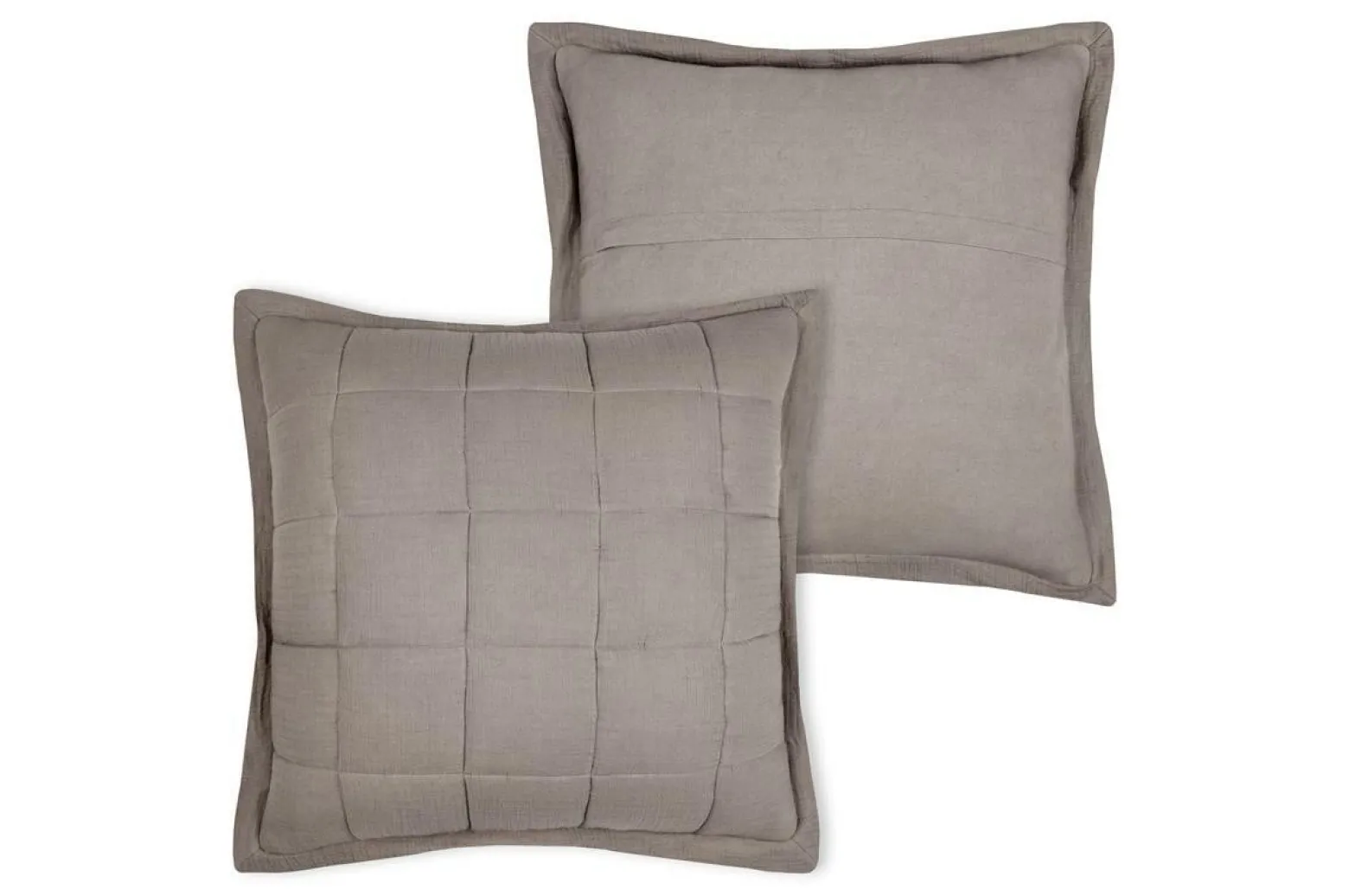 Poduszka Dekoracyjna ELLIE 45x45 cm Taupe Pikowana do Salonu