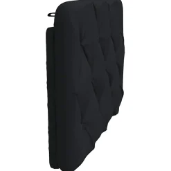 Poduszka na wezgłowie Czarny 80 cm Tkanina vidaXL