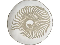 2 poduszki bawełniane 45/45 x 45/45 cm białe kwadratowa i okrągła