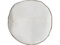 2 poduszki bawełniane 45/45 x 45/45 cm białe kwadratowa i okrągła