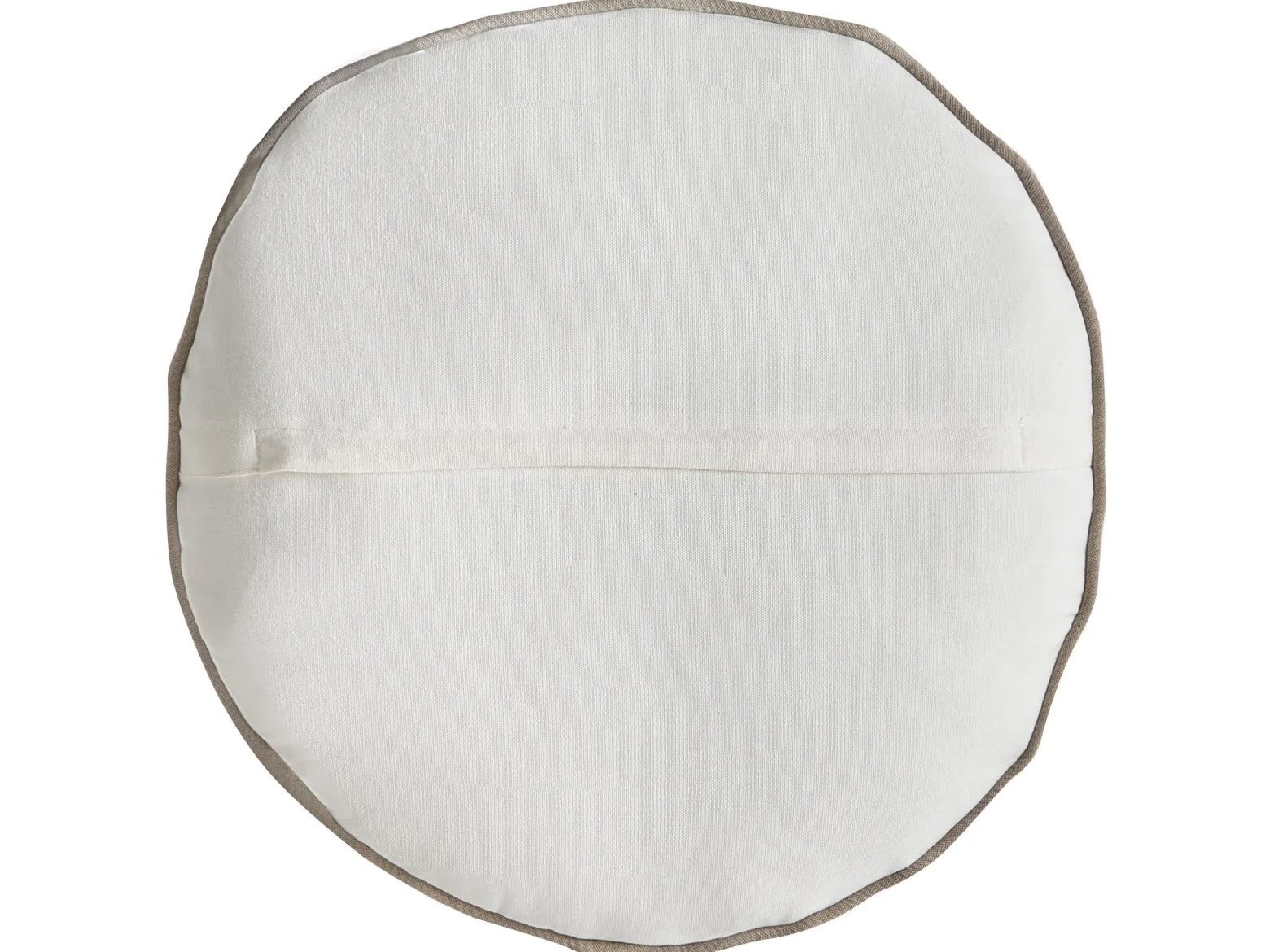 2 poduszki bawełniane 45/45 x 45/45 cm białe kwadratowa i okrągła