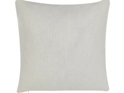 2 poduszki nadruk w liście 45x45 złamana biel