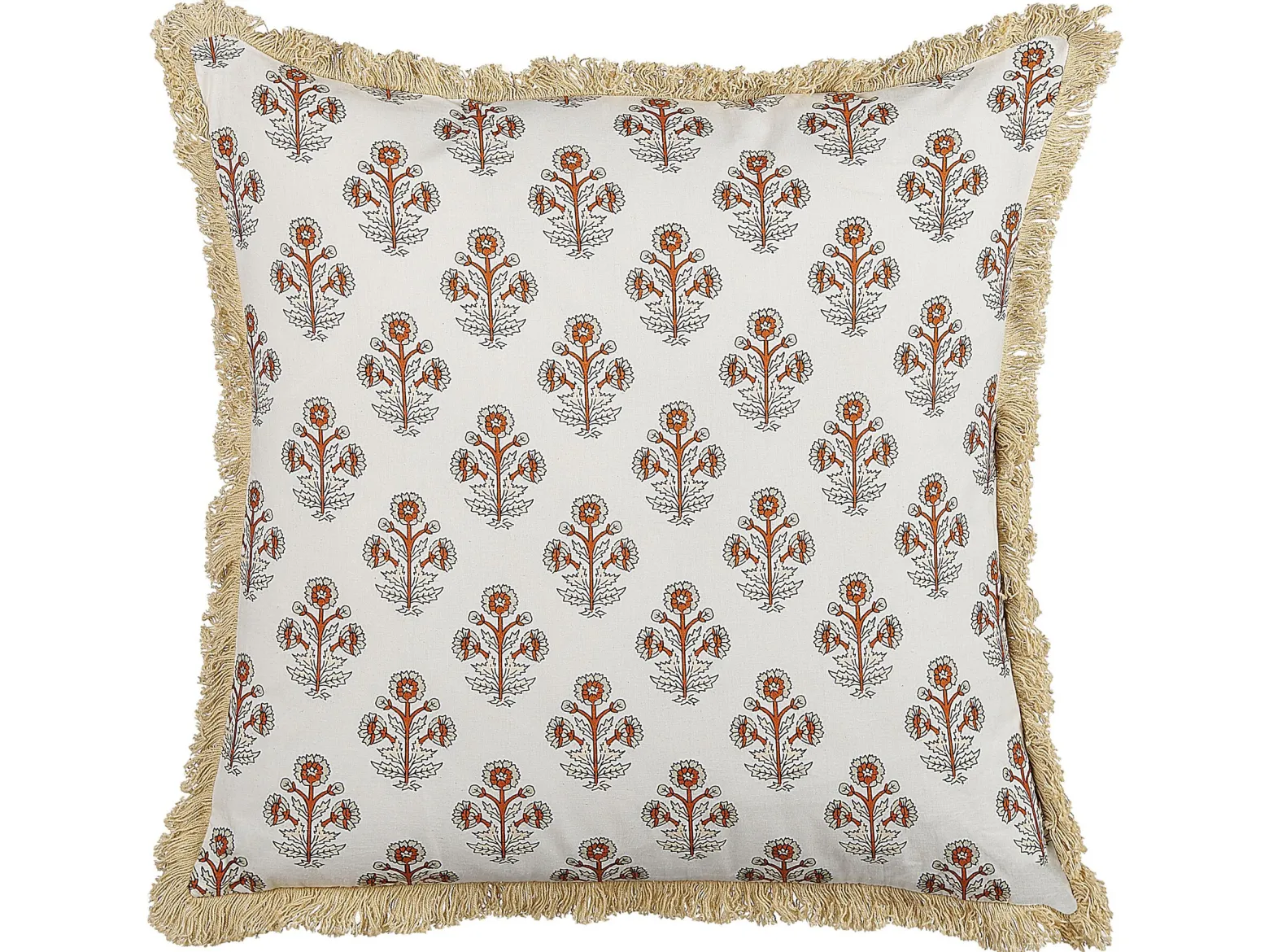 2 poduszki ozdobne w kwiaty 45x45 cm białe