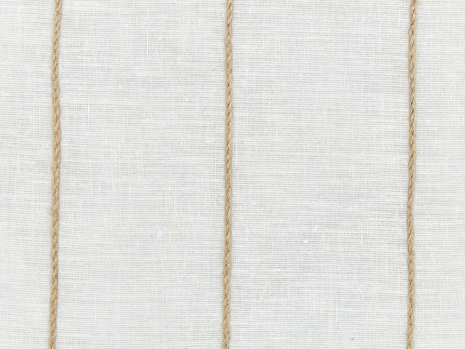 2 poduszki ozdobne w paski 50 x 50 cm biało-beżowe
