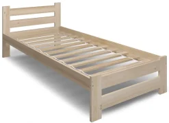 Pojedyncze łóżko drewniane z materacem 80x200 - Veero