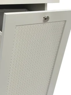 Pojemnik na pranie 38x90x40cm Biały Szafka wnękowa Kosz na pranie Szafka