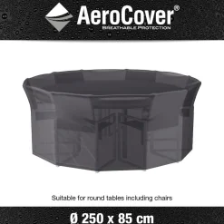 Pokrowiec okrągły na meble 7919 250x250x85 AeroCover szary