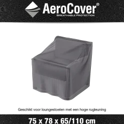 Pokrowiec na krzesła ogrodowe 7966 78x75x110 AeroCover szary