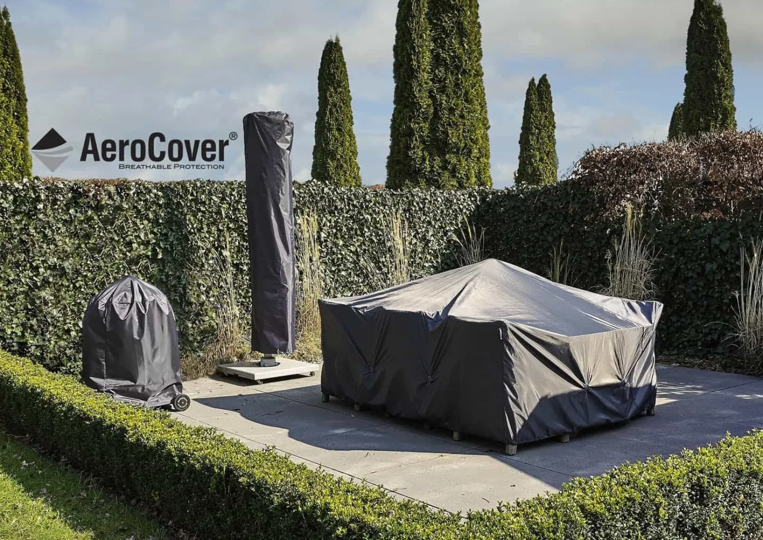Pokrowiec na krzesła ogrodowe 7966 78x75x110 AeroCover szary