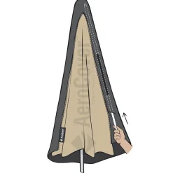 Pokrowiec na parasol ogrodowy 7972 Ø85x250 AeroCover antracytowy