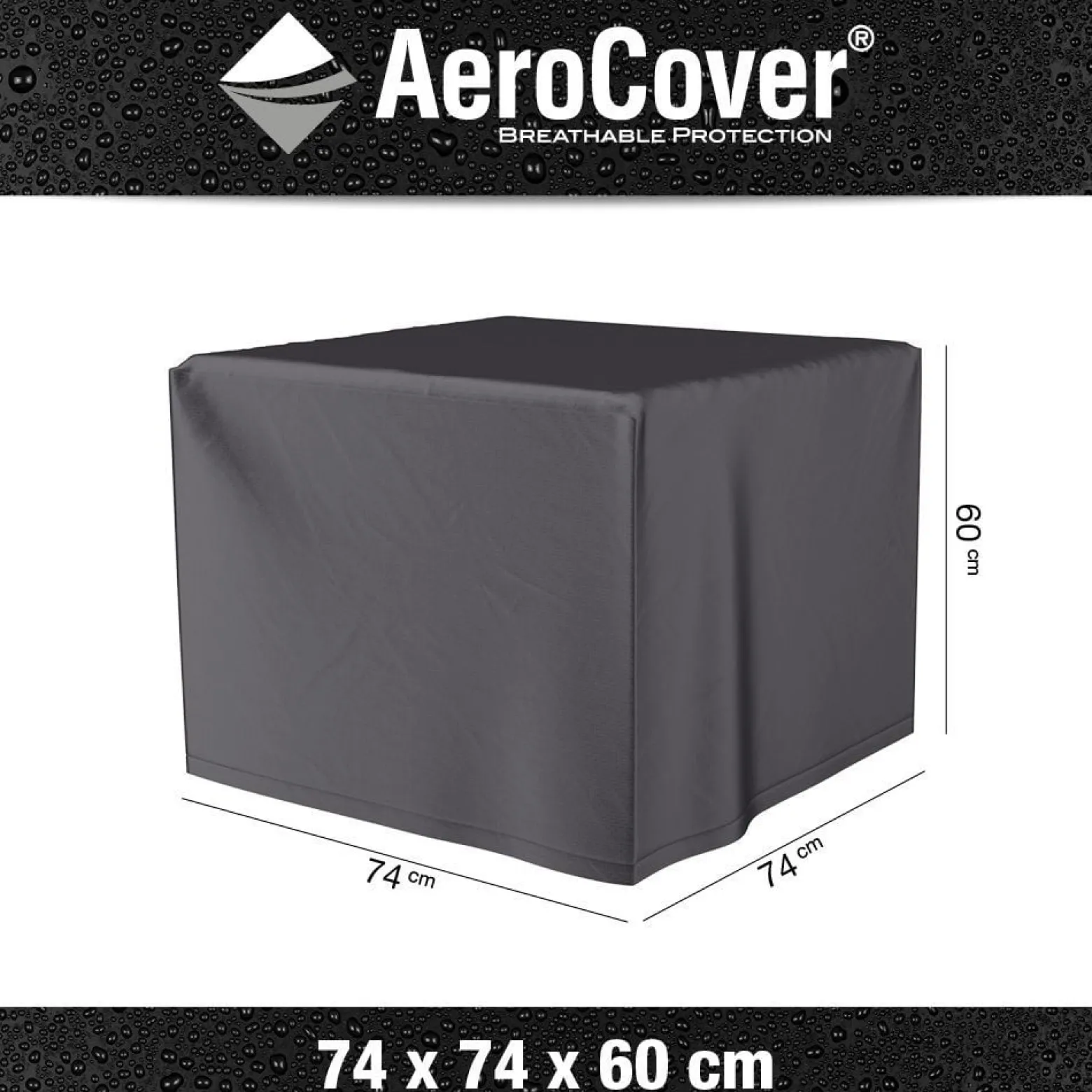 Pokrowiec na stolik 9104 74x74x60 AeroCover antracytowy
