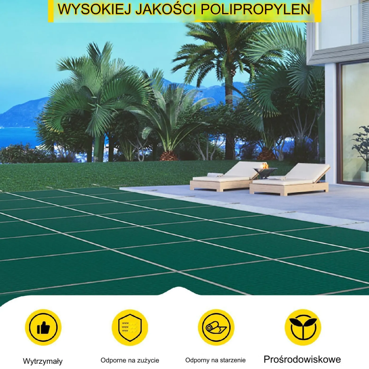 Pokrywa plandeka folia na basen 5,4x11,5m