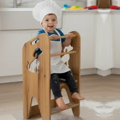 Pomocnik kuchenny dla dzieci regulowany Kitchen Helper MDF drewno