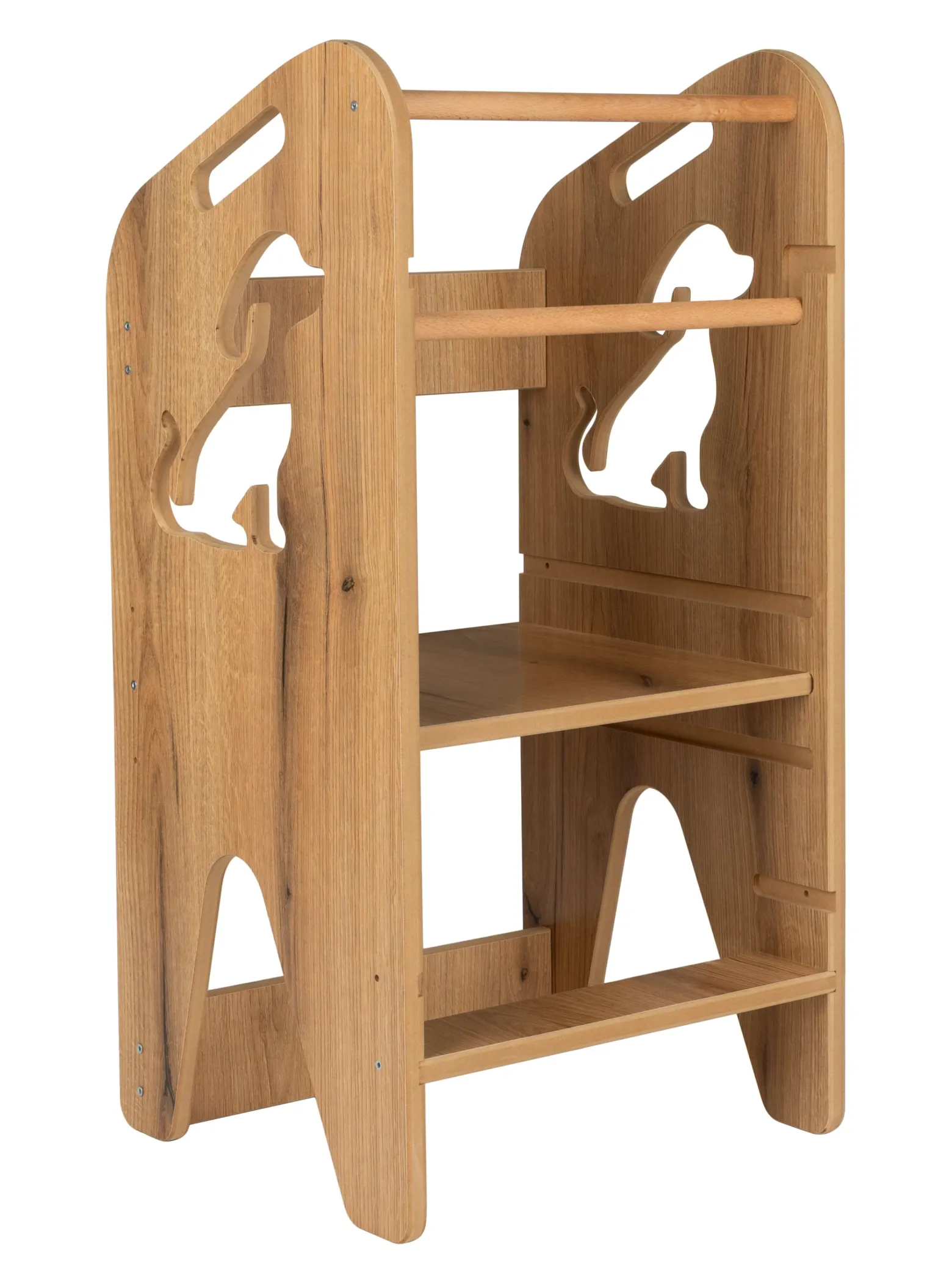 Pomocnik kuchenny dla dzieci regulowany Kitchen Helper MDF drewno