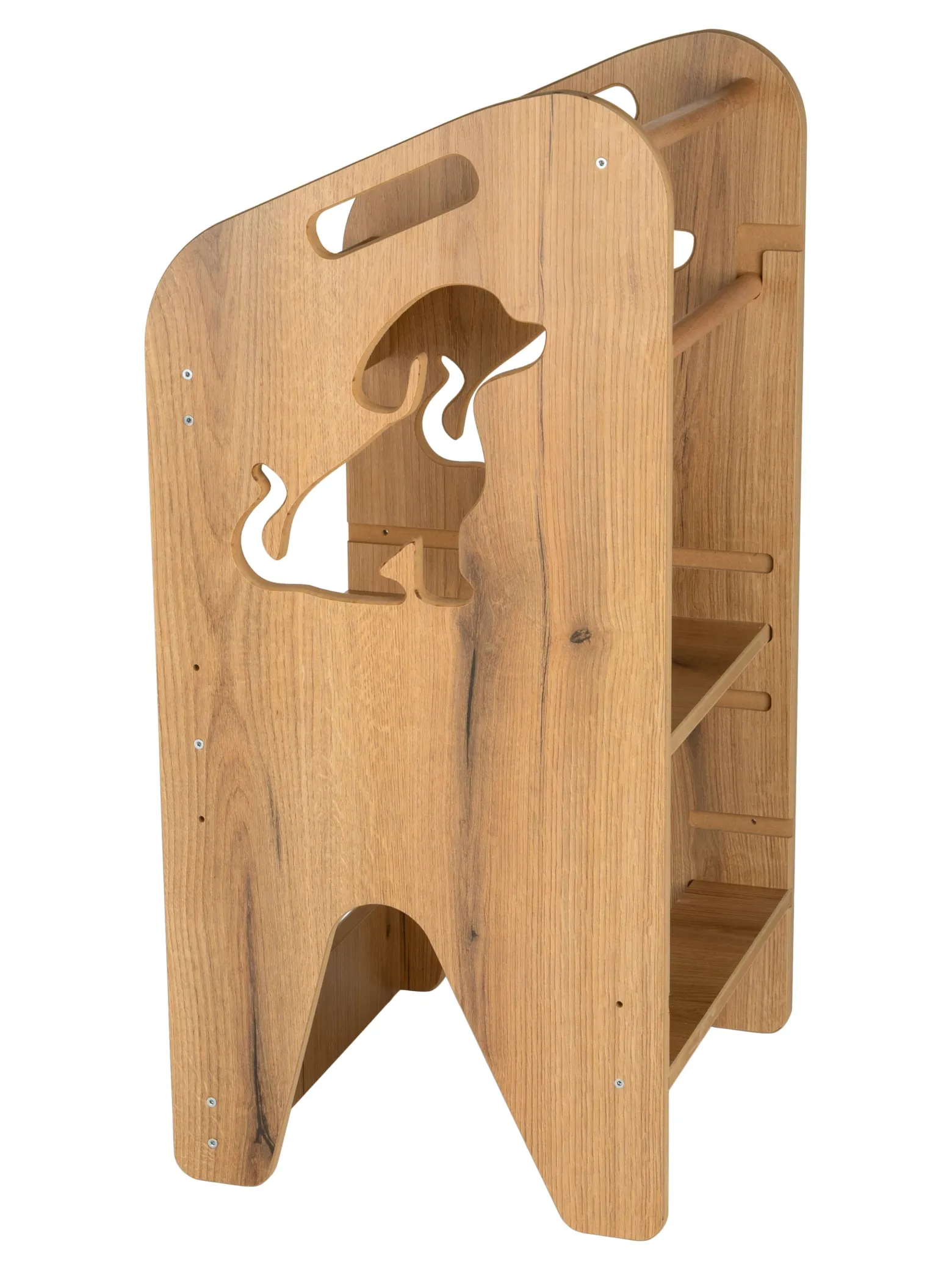 Pomocnik kuchenny dla dzieci regulowany Kitchen Helper MDF drewno