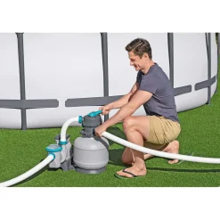 Pompa piaskowa do basenu filtr Bestway 8327 l/h + kulki filtracyjne