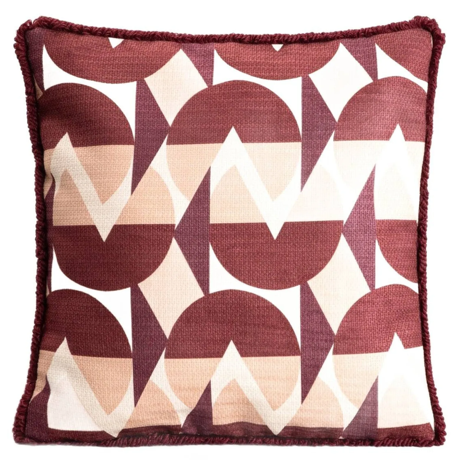 Poszewka CHERRY CHIC szenilowa z dekoracyjną lamówką 45x45cm HOMLA