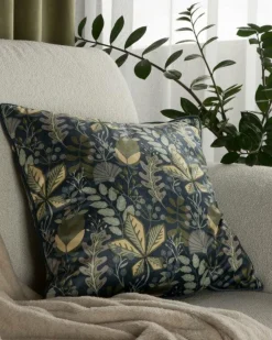 Poszewka dekoracyjna Velvet 45x45 cm grantowo- zielona