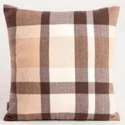 Poszewka MELROSE puszysta w kratę 45x45 cm HOMLA