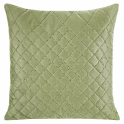 Poszewka 40x40 Luiz 3 zielona jasna welurowa geometryczna