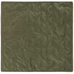 Poszewka 40x40 Verde zielona welurowa liście dwustronna