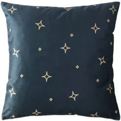 Poszewka 40x40 Zodiak Strzelec turkusowa ciemna welurowa