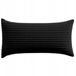 Poszewki premium na poduszki 45x25 cm welur sztruks CZARNY