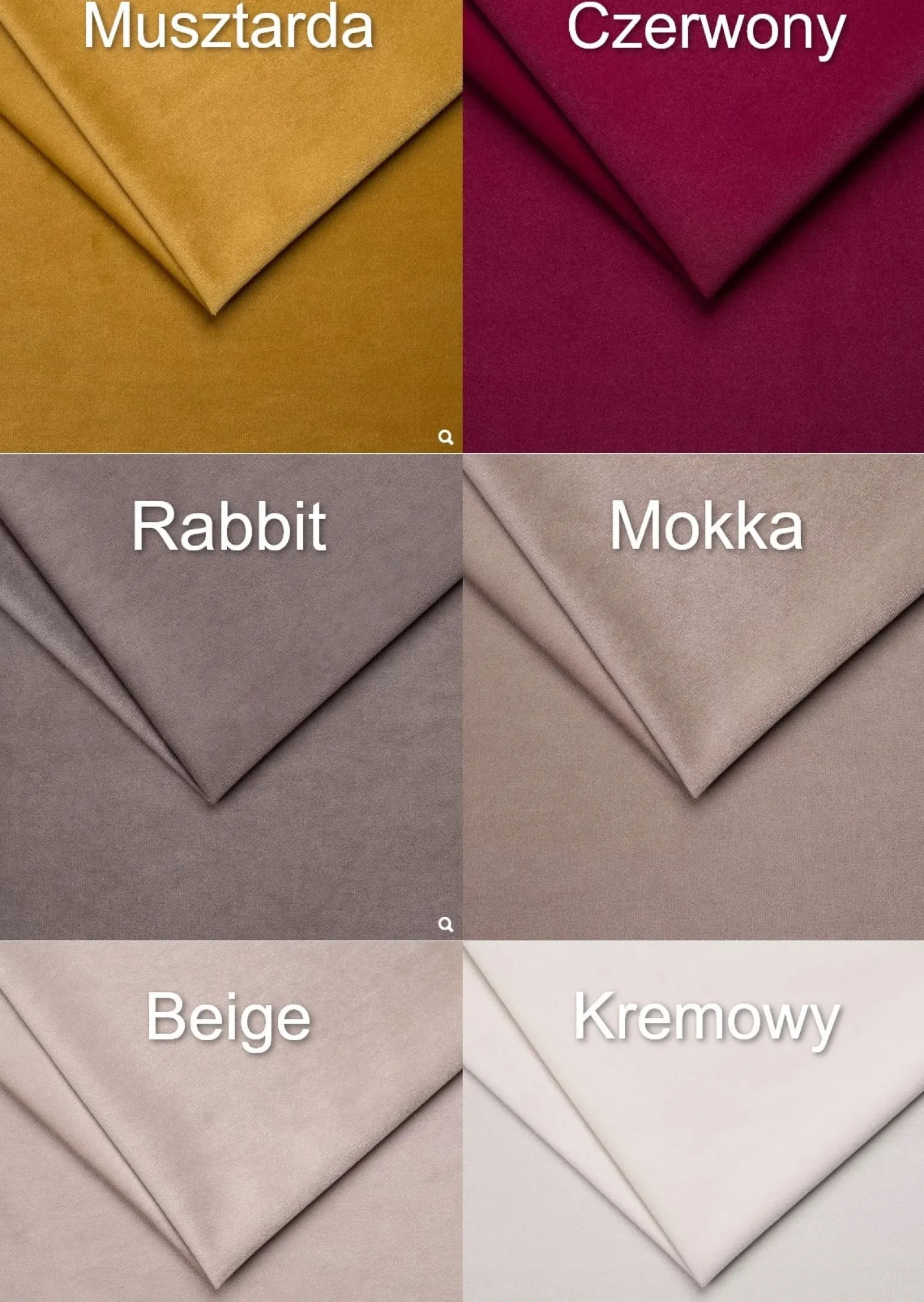 Poszewki 2w1 dwustronne na poduszki 50x50cm welur 23 kolory