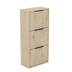 Praktyczna szafka na buty NILO 3S do przedpokoju Dąb artisan