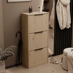 Praktyczna szafka na buty NILO 3S do przedpokoju Dąb artisan
