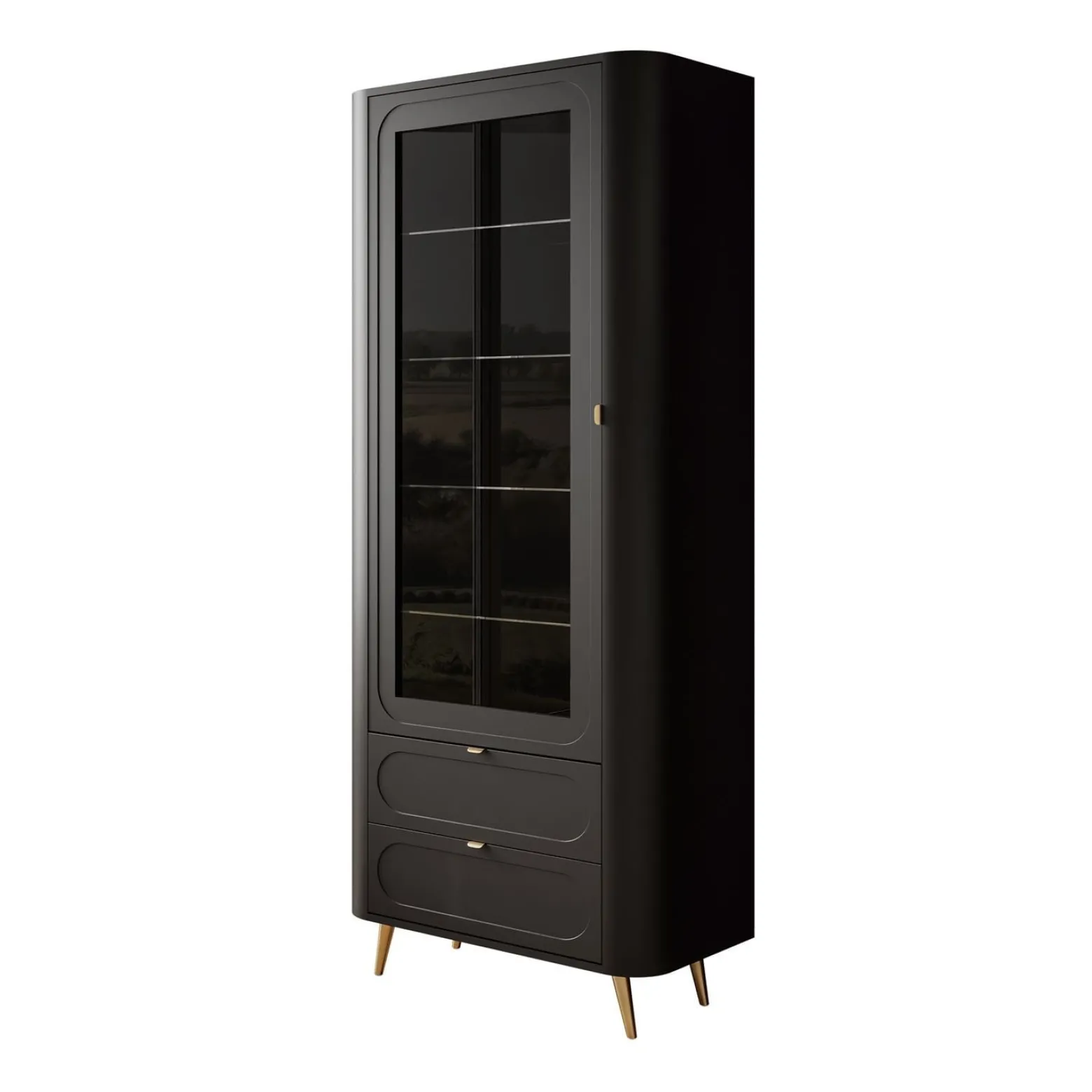 Przeszklona witryna SHADOW II z półkami