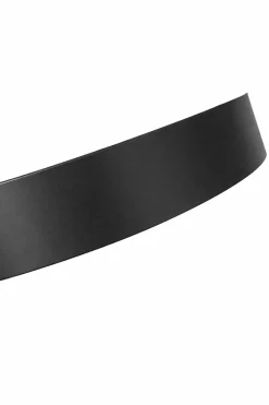 Pufa LUX elegancka podstawa metalowa czarna MG31