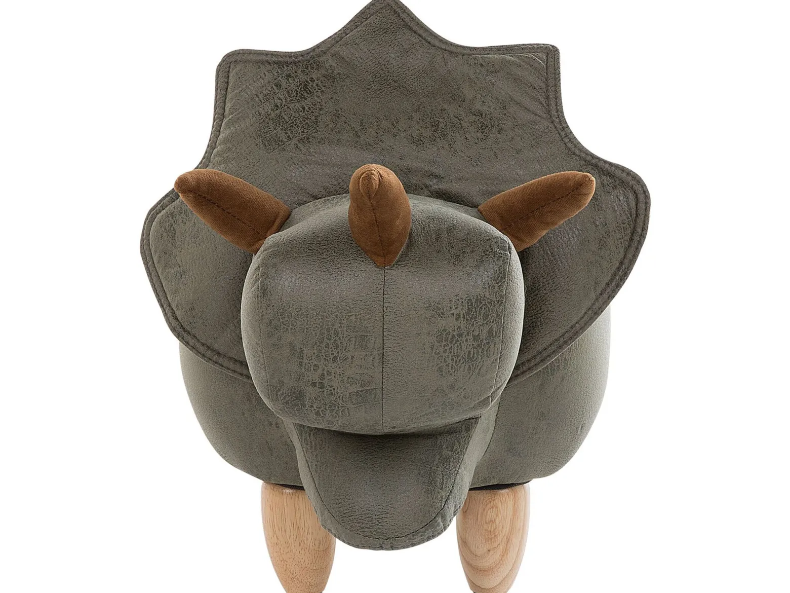 Pufa zwierzak ze schowkiem zielona TRICERATOPS