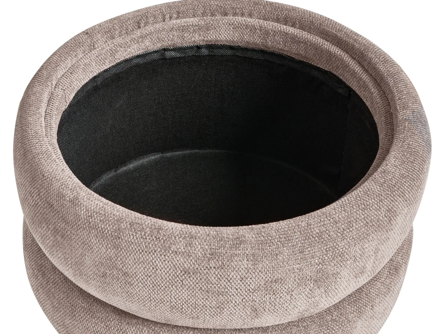 Puf ze schowkiem HAWLEY Szenil Beżowoszary 40 cm