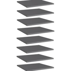 Płyta na półki Szary 40 x 40 x 1.5 cm Materiał drewnopochodny vidaXL
