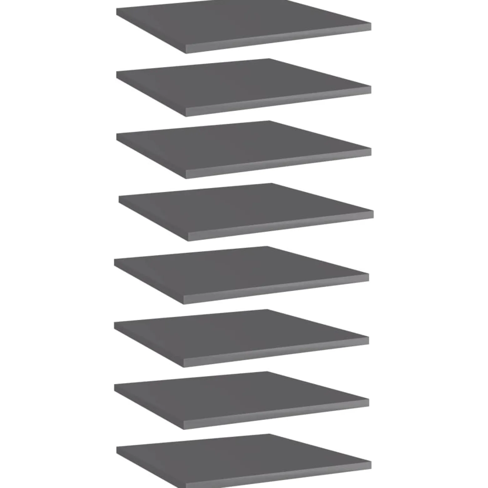 Płyta na półki Szary 40 x 40 x 1.5 cm Materiał drewnopochodny vidaXL