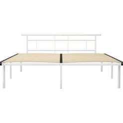 Rama łóżka Biały 180 x 200 cm Metal vidaXL