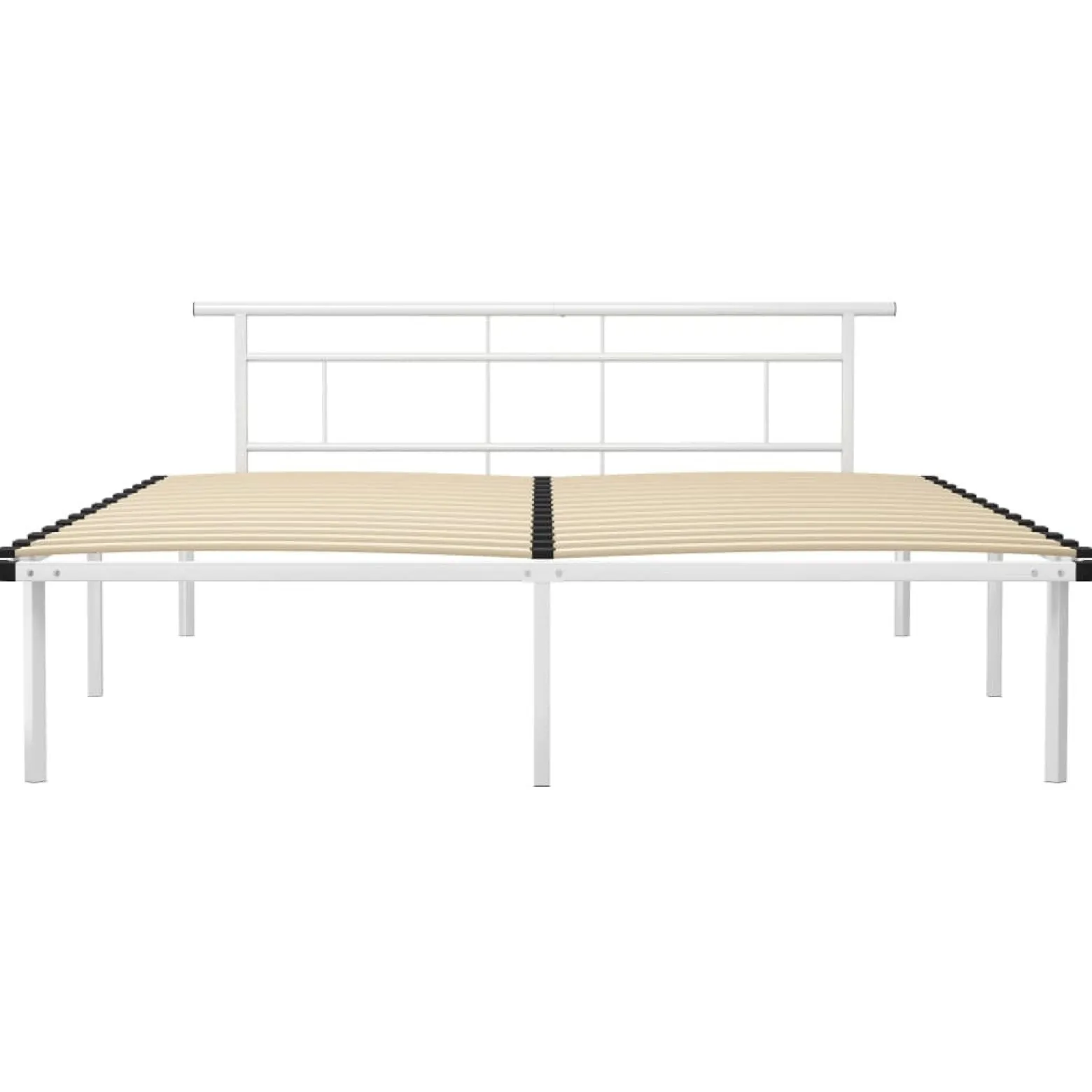 Rama łóżka Biały 180 x 200 cm Metal vidaXL