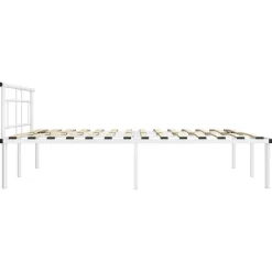 Rama łóżka Biały 180 x 200 cm Metal vidaXL