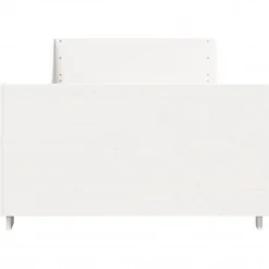 Rama łóżka bez materaca biała 75x190 cm lite drewno sosnowe