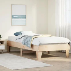 Rama łóżka bez materaca 90x190 cm lite drewno sosnowe