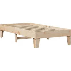 Rama łóżka bez materaca 90x190 cm lite drewno sosnowe