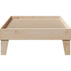 Rama łóżka bez materaca 90x190 cm lite drewno sosnowe