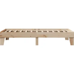 Rama łóżka bez materaca 90x190 cm lite drewno sosnowe