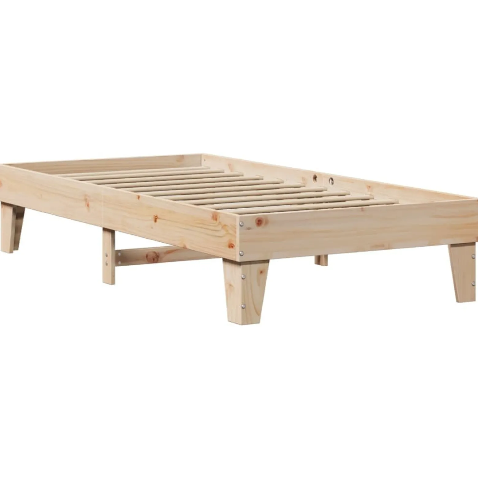 Rama łóżka bez materaca 90x190 cm lite drewno sosnowe