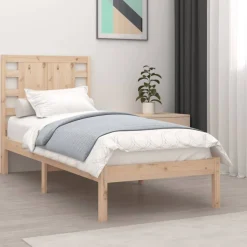 Rama łóżka bez materaca 90x200 cm lite drewno sosnowe