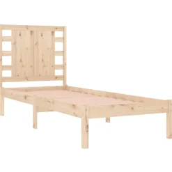 Rama łóżka bez materaca 90x200 cm lite drewno sosnowe