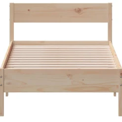 Rama łóżka bez materaca 75x190 cm lite drewno sosnowe