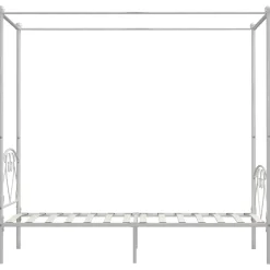 Rama łóżka Biały 100 x 200 cm Metal vidaXL